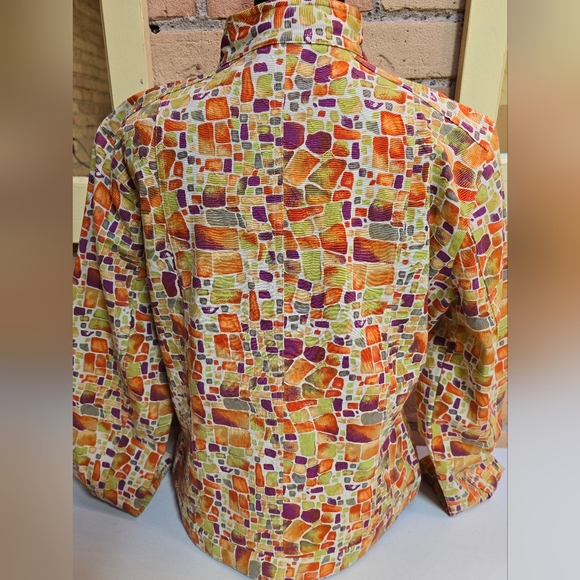 Christopher Banks jacket top colorful size Medium - Picture 4 of 8